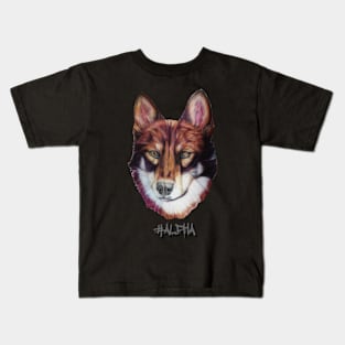 alpha wolf head Kids T-Shirt